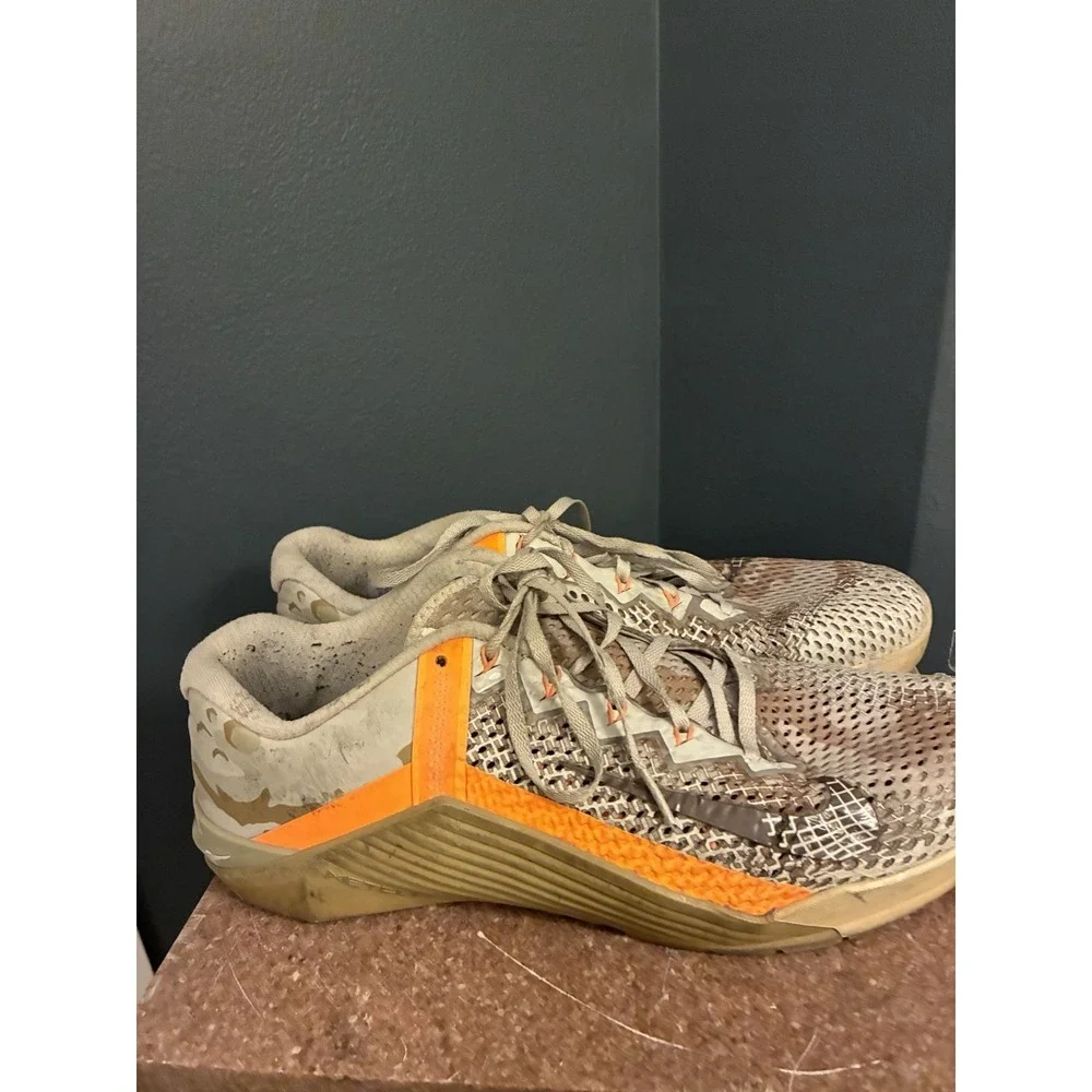 Nike Metcon 6 Yukon Brown Camo Orange Men's Training Shoes CK9388-028 Size 13